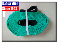 10000kg Flat Web Polyester Lifting Slings  Belt With Reinforced Eyes