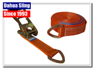 8 Meter D Ring Cargo Ratchet Tie Down Straps 2 Inch Polyester Webbing