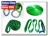 4' Length Green Lifting Straps , Lightweight Choker Lifting Slings For Heavy Goods