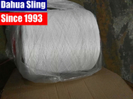 Polyester Webbing Roll With Logo Stamped , White Polyester Yarn