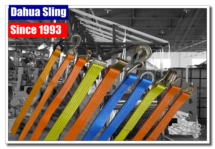 Flat Cargo Ratchet Strap Hooks Steel Material Commercial Grade Eco Friendly