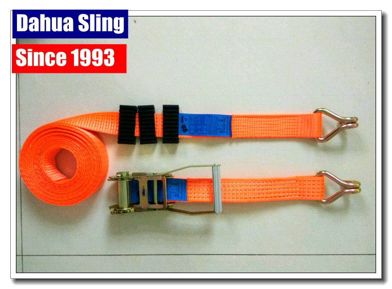 Truck Trailer Ratchet Strap Parts Heavy Duty Lashing Straps With Two Parts