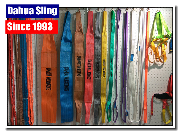 Single / Double Ply Rock Lifting Sling , Purple Webbing Lifting Slings Safety