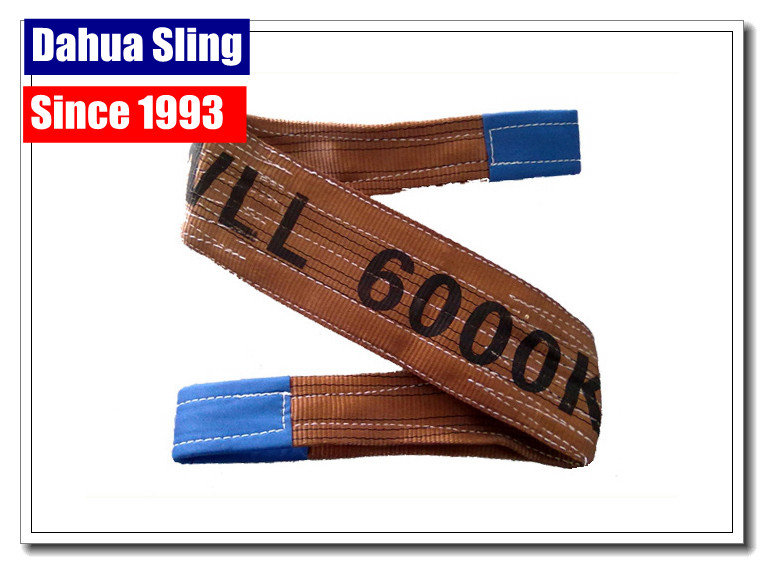 Foldable Custom Lifting Belts With Reinforced Lifting Eyes Color Coded
