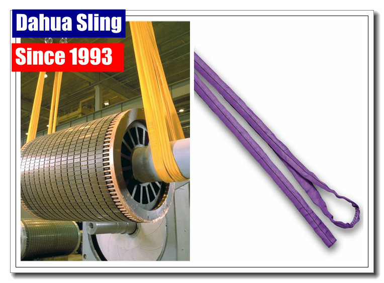 Customized Size Flexible  Endless Round Slings 100% Polyester For Steel Mesh