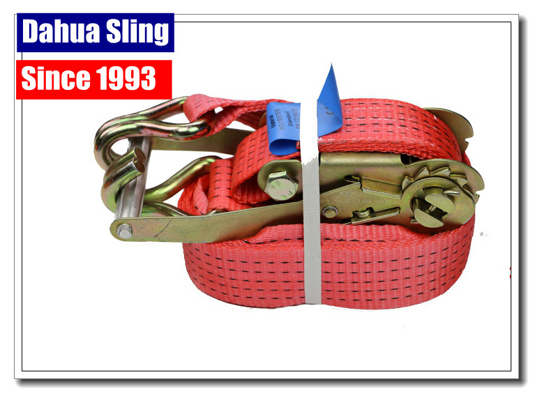 Black / Silver Ratchet Strap Hooks C / W Hook For Keeper Lashing Strap