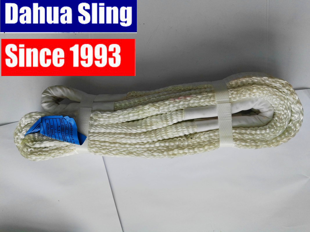 2500 kgs Color Code Flat Lifting Slings Crane Equipment WSTDA Standard