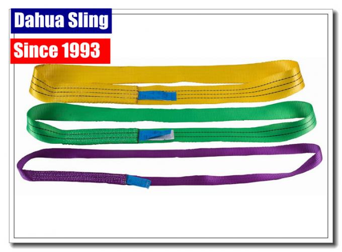 Eye And Eye 2 Ton Lifting Straps , Engine Lifting Straps 3000KG Working