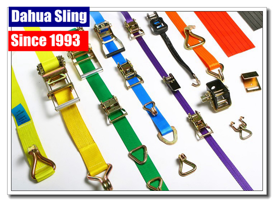2" Ratchet Strap Webbing Belt Car Tie Down Straps With Buckle Water Resistant