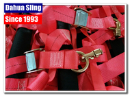 Lightweight Red Lashing Webbing Straps With Hooks 300 Foot Per Roll