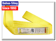 Light Duty Flat Lifting Slings Industrial Lifting Belt 4800 Lb Basket Capacity