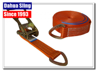 D Ring Polyester Webbing Ratchet Tie Down Straps Load Binder Double J Hook