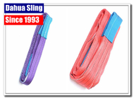 100 % Polyester Flat Woven Webbing Slings , High Strength Lifting Belt Sling