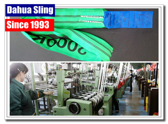 Duplex Flat Lifting Slings Safety Lifting Belt 5 Ton Wide Bearing Surface