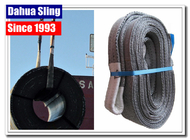Heavy Duty Grey Flat Lifting Slings For Cargo 4000kg ISO4878 Standard