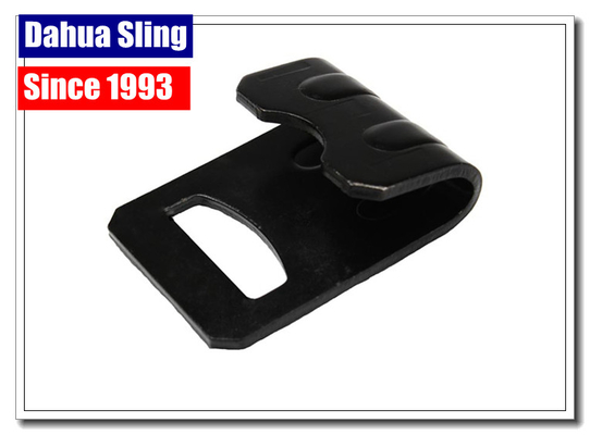 Heavy Duty Ratchet Strap Replacement Hooks , Black Flat Car Tie Down Hooks