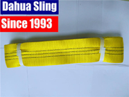 One Way Polyester Lifting Slings , Yellow Lifting Straps 3000KG W.L.L