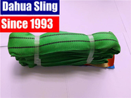 Green Heavy Duty Polyester Endless Round Slings 2 ton for port loading