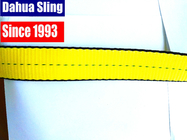 Yellow Polyester Lifting Slings For Lifting Equipment Width 25mm