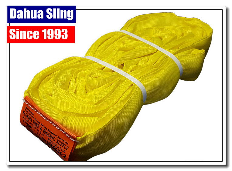 Woven Structure Endless Round Slings For Barges Multi Layer Low Elongation