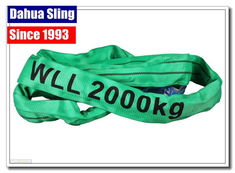 Single Ply Round Endless Sling Heavy Duty Recovery Straps With Logo Printed