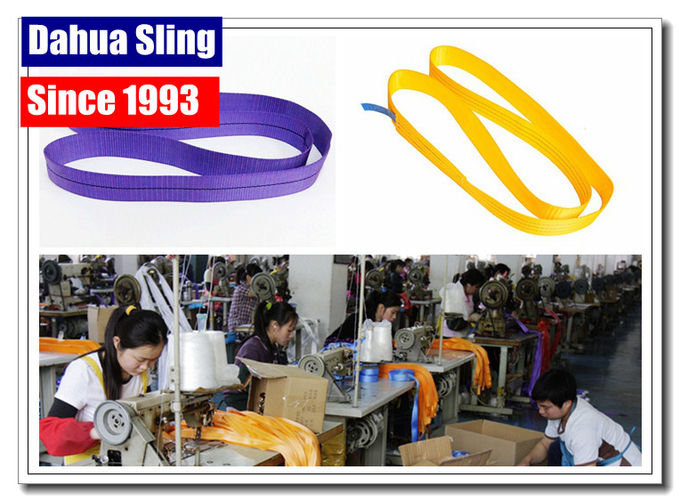 Disposable Polyester Endless Round Slings For Transporting Industry Low Elongation 1
